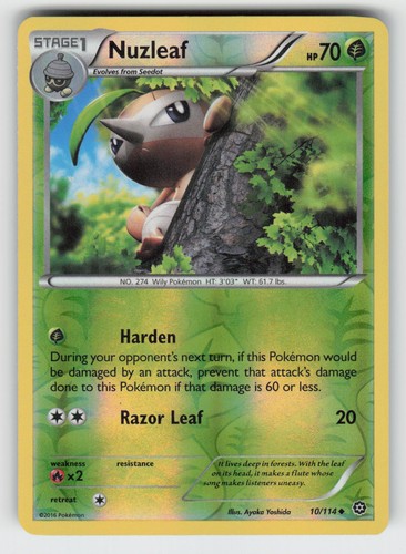 Nuzleaf 114 reverse holo - reverse, xy