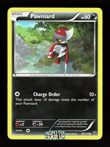 Pokemon pawniard 114 lp - pawniard,