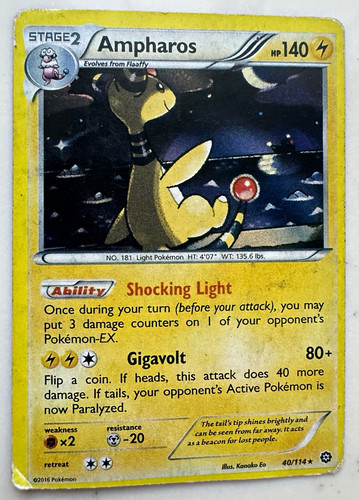 Pokémon tcg ampharos 114 - pokémon, 40/114