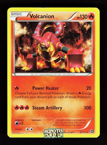 Pokemon volcanion 114 lp - volcanion, 25/114